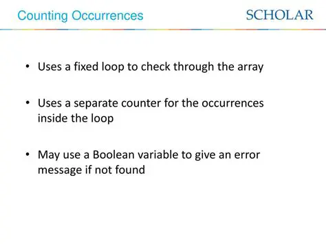 Use a separate counter for each loop