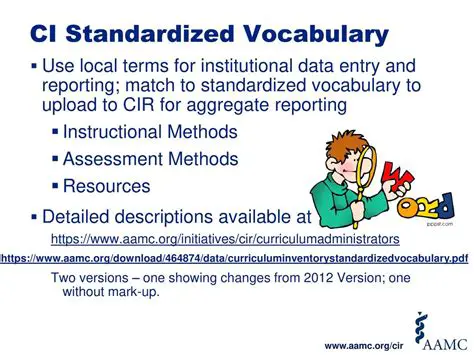 Use a Standardized Vocabulary