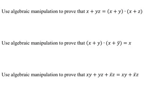 Use algebraic manipulation