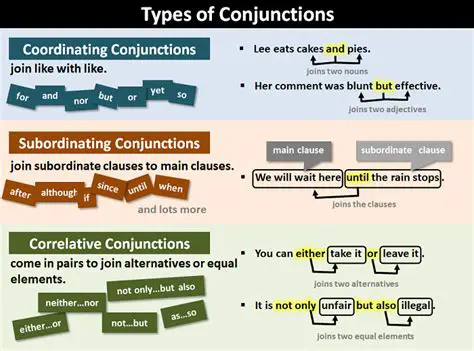 Use conjunctions to connect main and subordinate clauses