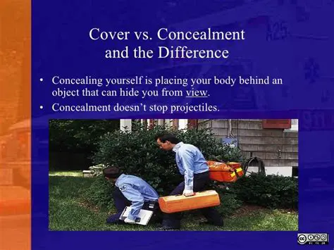 Use cover and concealment to your advantage