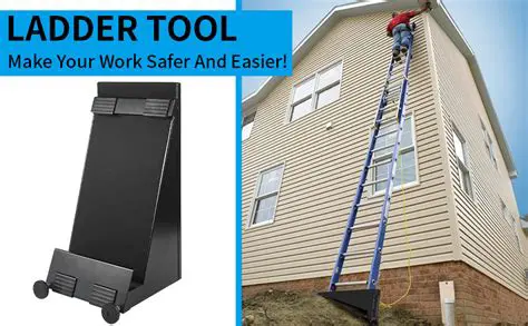 Use ladder levelers or stabilizers