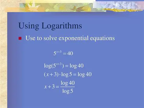Use logarithms to simplify exponential equations