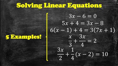 Use Solve for linear equations