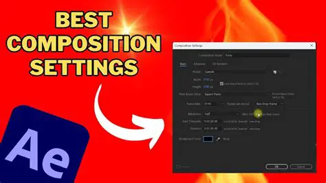 Use the Composition Settings