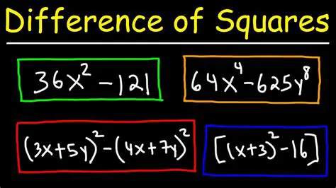 Use the difference of squares method