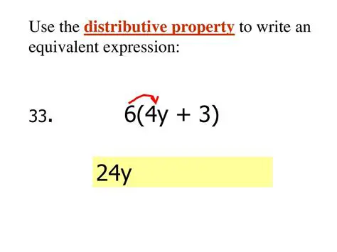 Use the distributive property to expand the expression