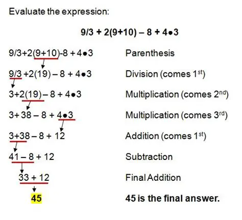 Use the order of operations to evaluate this expression