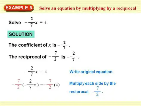 Use the reciprocal of the coefficient