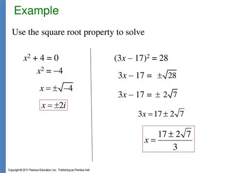 Use the square root property