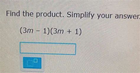Using a Table to Find the Product