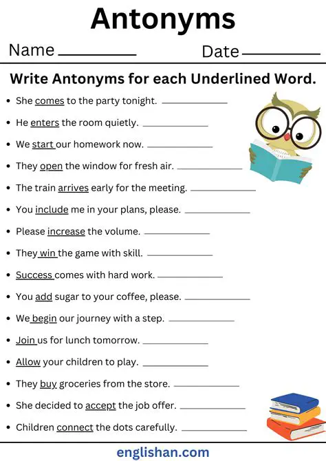 Using Antonyms in Everyday Life