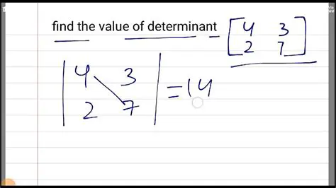 Using Determinant Theorems to Find the Value of a Determinant