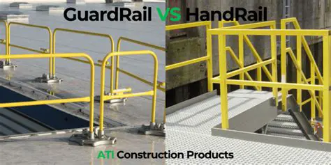 Using handrails and guardrails