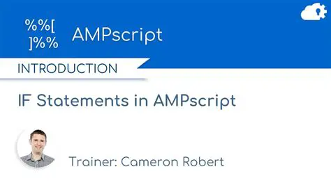 Using IF Statements in Ampscript