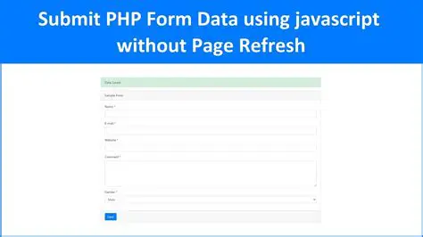 Using JavaScript to Submit the Form