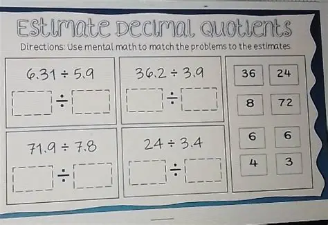 Using Mental Math to Estimate the Answer
