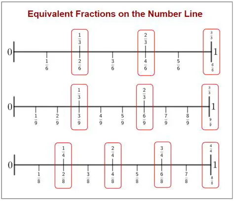 Using Number Lines to Show Equivalent Fractions