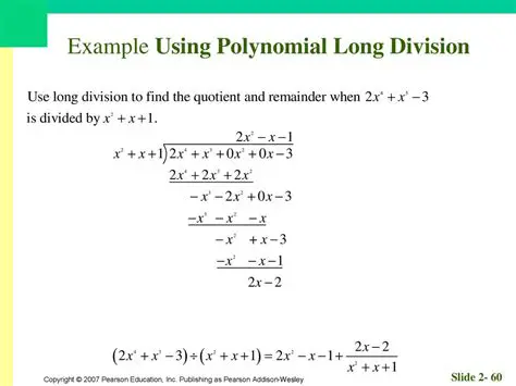 Using Polynomial Long Division
