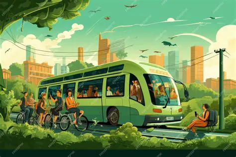 Using public transportation or carpooling