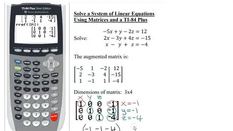 Using the Calculator to Solve the System