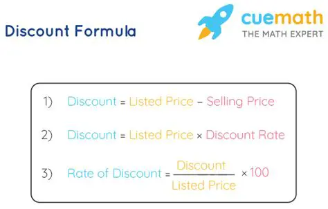 Using the Discount Formula