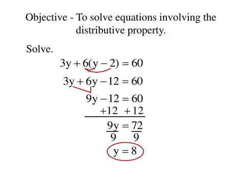 Using the Distributive Property to Solve Equations