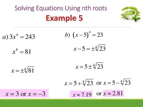 Using the Formula for nth Roots