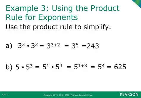 Using the Product Rule for Exponents