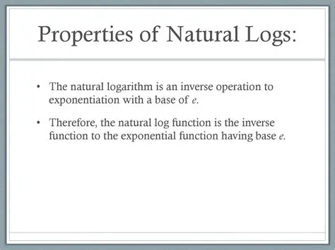 Using the Property of Natural Logs
