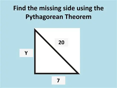 Using the Pythagorean Theorem to Find the Length of the Third Side