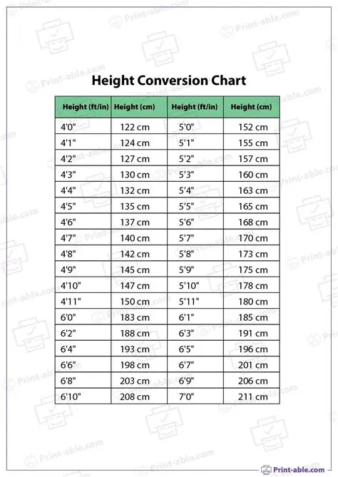 Using the Table to Determine the Height