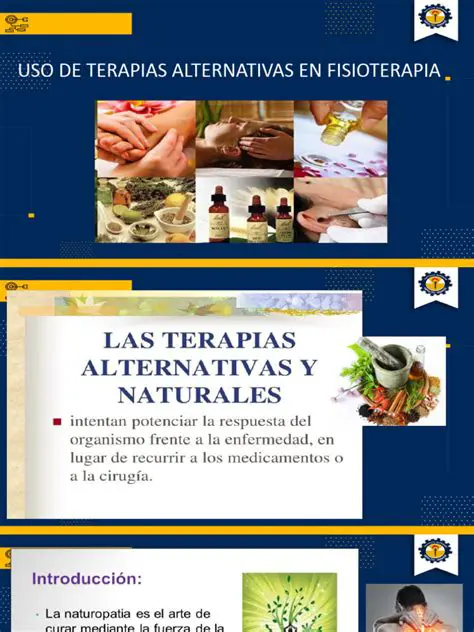 Uso de terapias alternativas