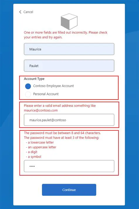 Validation of all user inputs