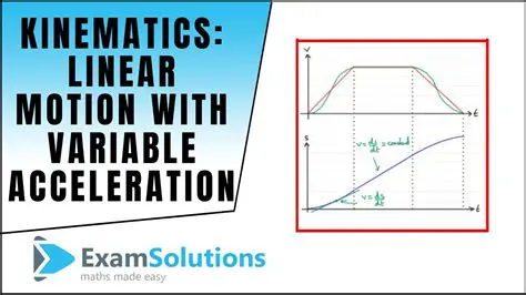 Variables Describing Linear Motion