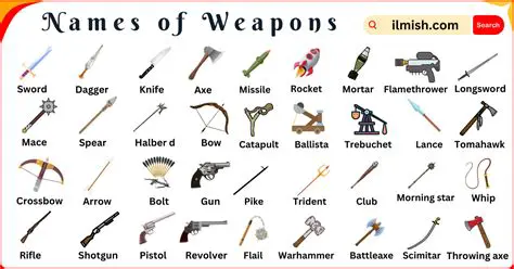 Variety of Weapons and Items