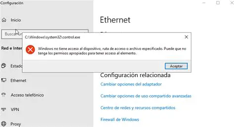 Verificar la ruta de acceso
