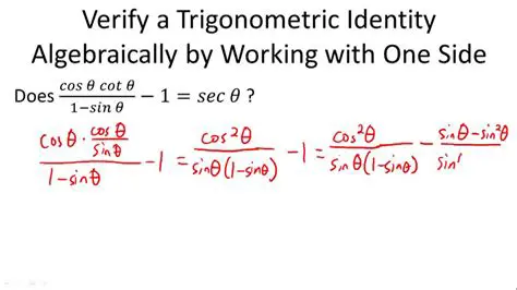 Verification of Trigonometric Identities