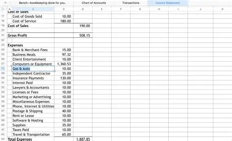 Viewing Two Sets of Numbers in Bookkeeping