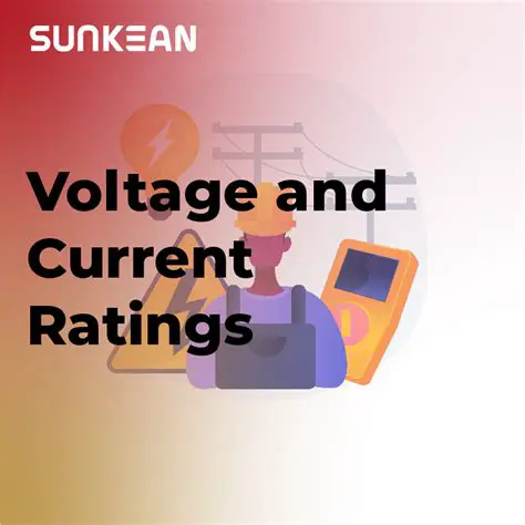 Voltage and current ratings