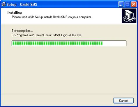 Wait for the installation to complete