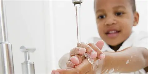 Wet your hands with warm water