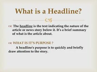 What is a Headline in an Article? Unlocking the Power of First Impressions