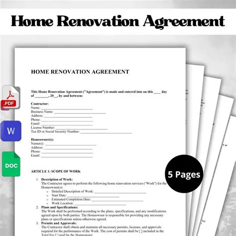 Why a Home Renovation Agreement is Essential
