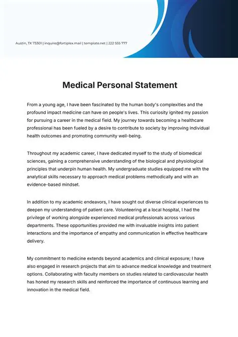 Why a Personal Statement Matters in Medicine
