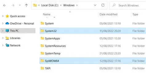Windows and System Folders