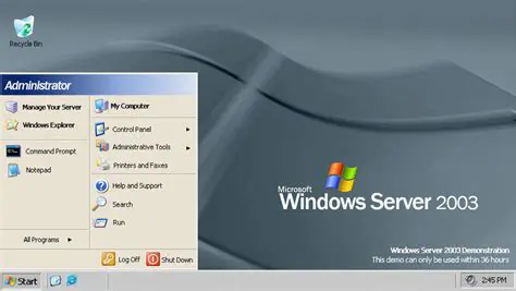 Windows Server 2003 as a Server Platform