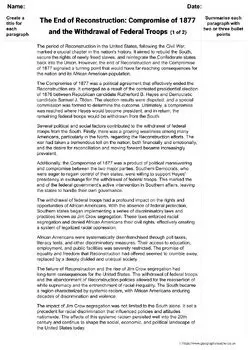 Withdrawal of Federal Troops