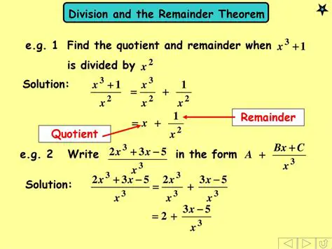 Write the quotient and remainder