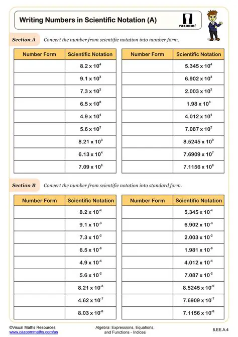 Writing Distances in Scientific Notation